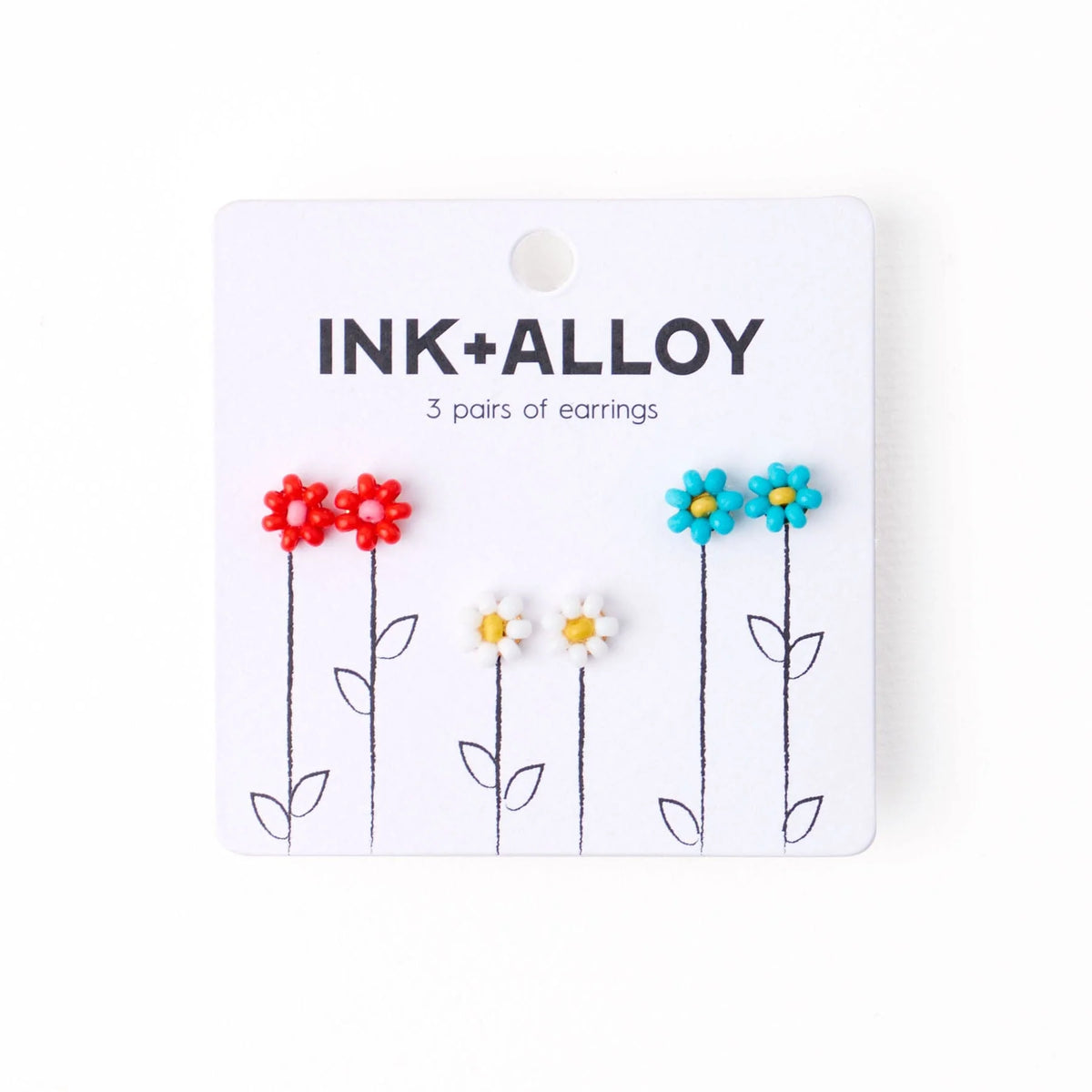 Tina Flower Earrings Trio Set