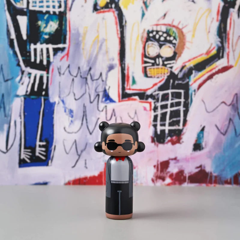 Lucie Kaas Basquiat Kokeshi Doll