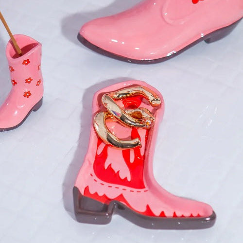 Rodeo Cowboy Boot Trinket Tray