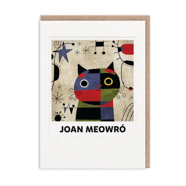 Joan Meowró Greeting Card