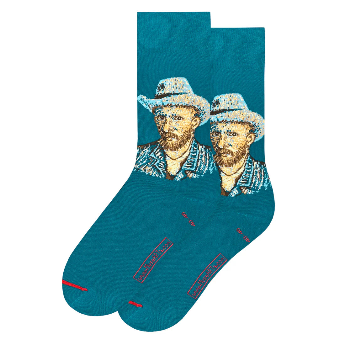 Van Gogh Self-Portrait with Grey Felt Hat Socks