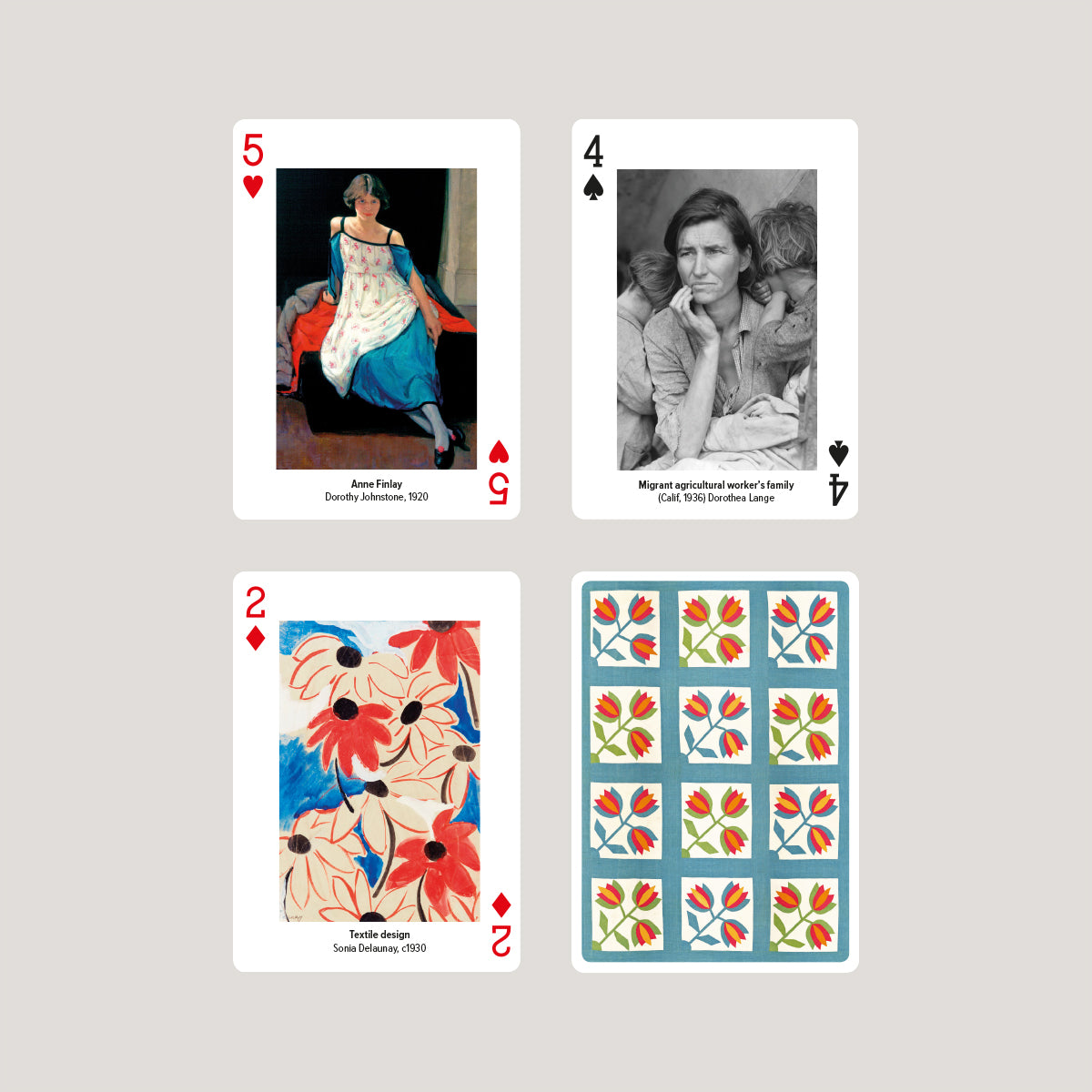 Women Artists Playing Cards