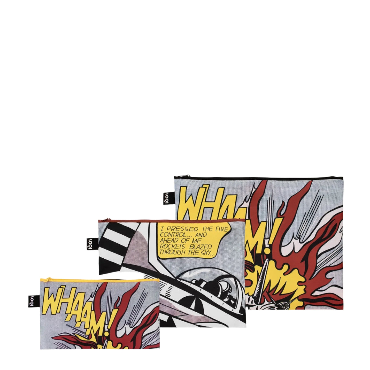 Roy Lichtenstein Whaam! Recycled Zip Pocket Set