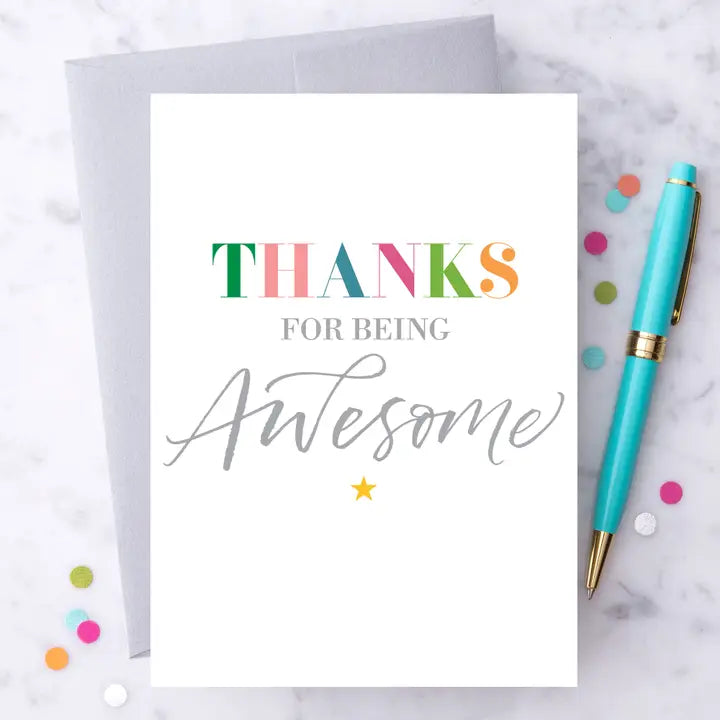 Carte de vœux « Merci d'être génial » 