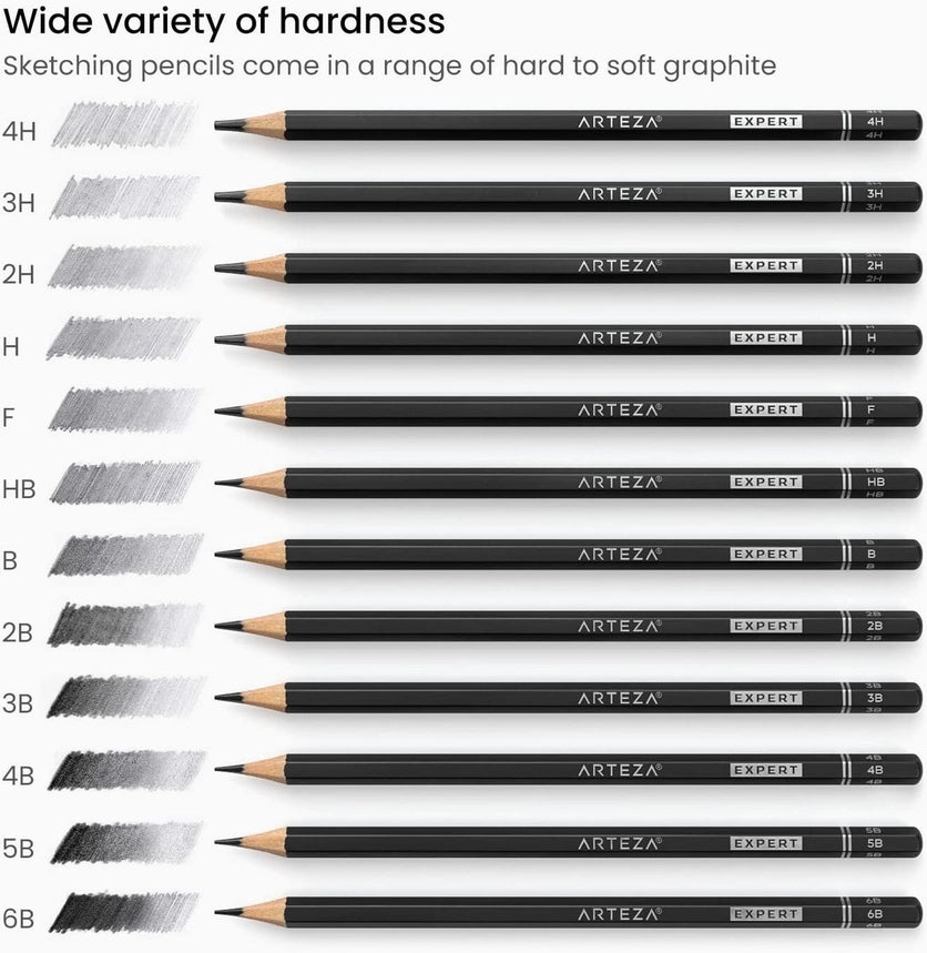 Arteza® Pro Series Drawing Pencils Set, 12 Pc.