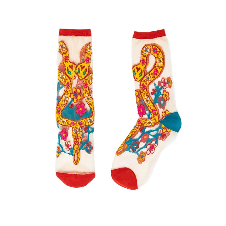Year of the Snake Sheer Crew Sock