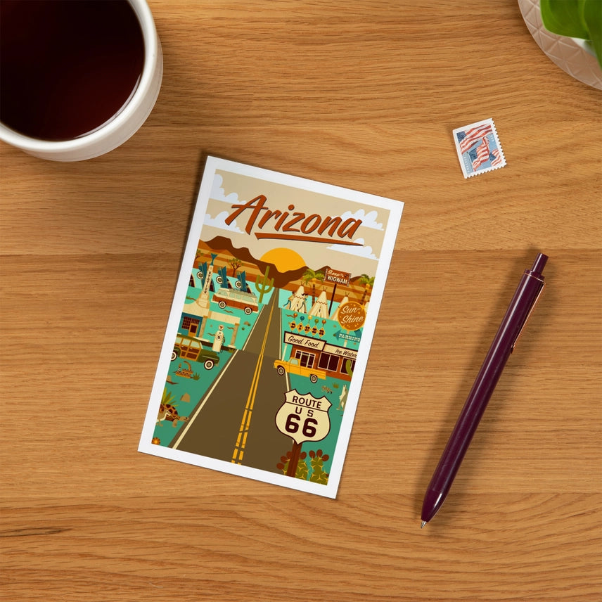 Arizona Route 66 Premium Postcard
