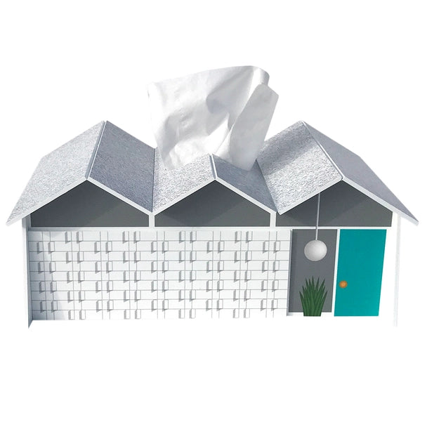 Folded Plate House Tissue Box Cover