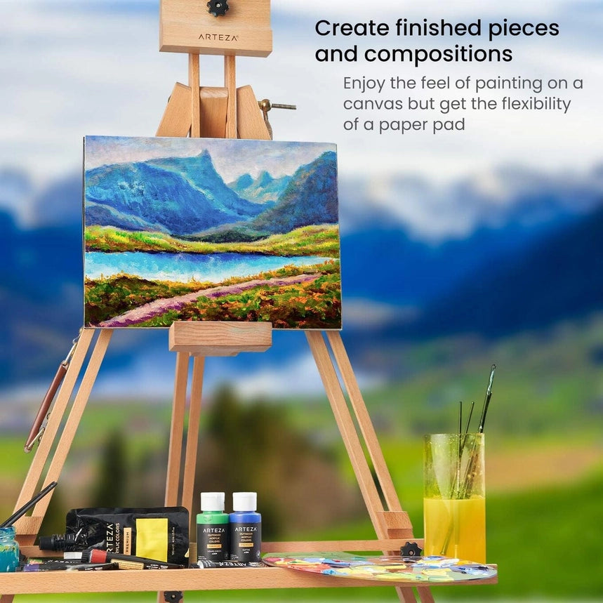 Arteza® Canvas Pad 2-Pack, 9" X 12"