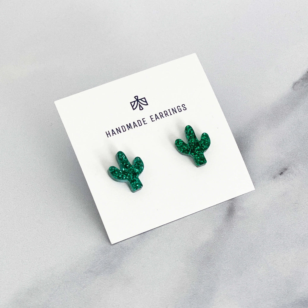 Cactus Stud Earrings