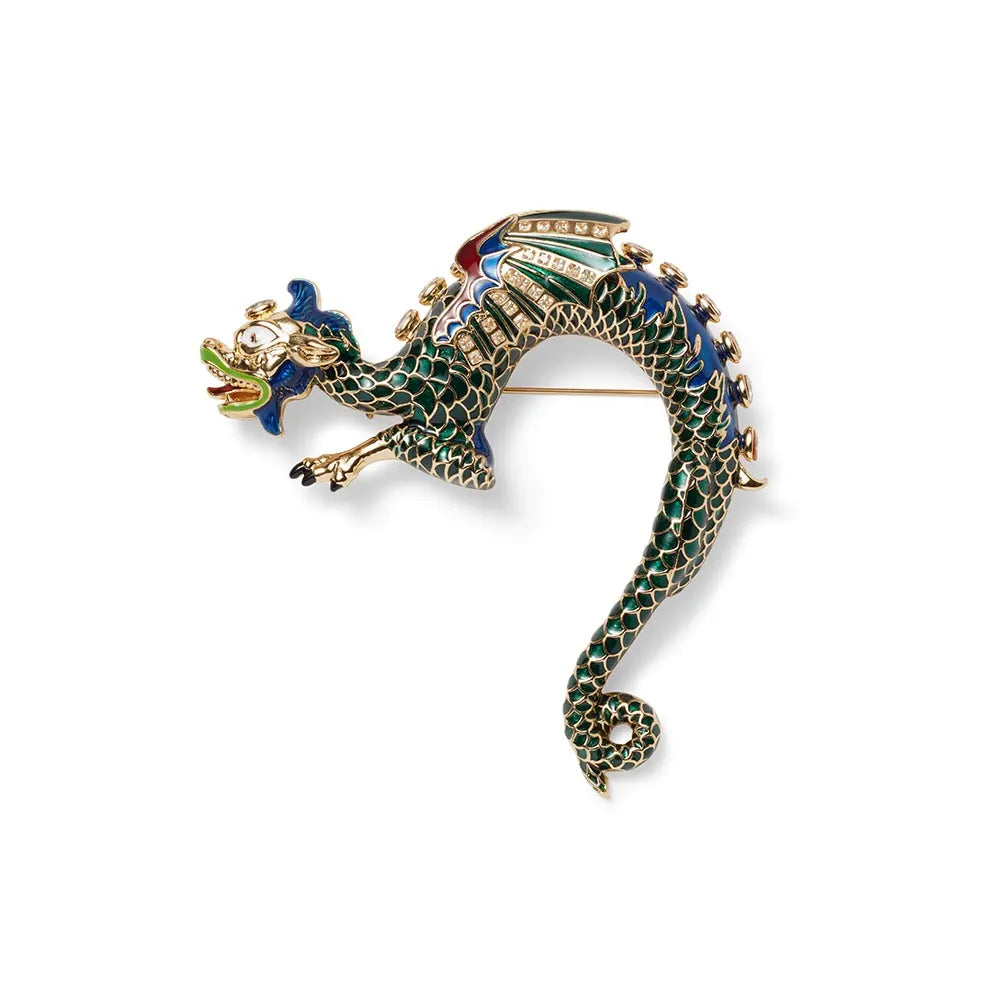 Bohemian Dragon Brooch