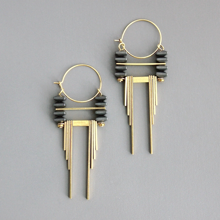 Boucles d'oreilles David Aubrey