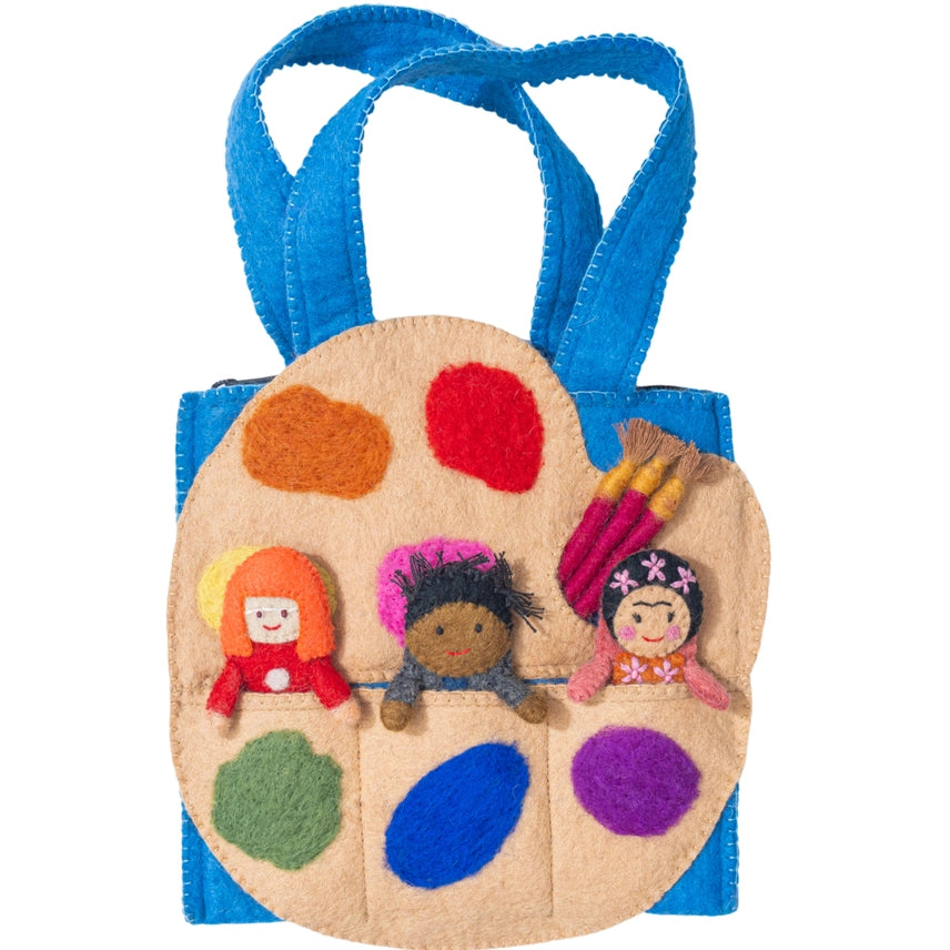 Felt Artist Puppet Bag
