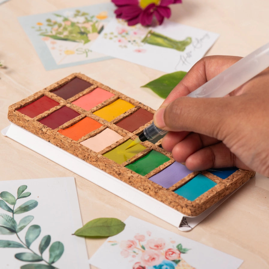 Viviva 16 Spring Pans Watercolor Set