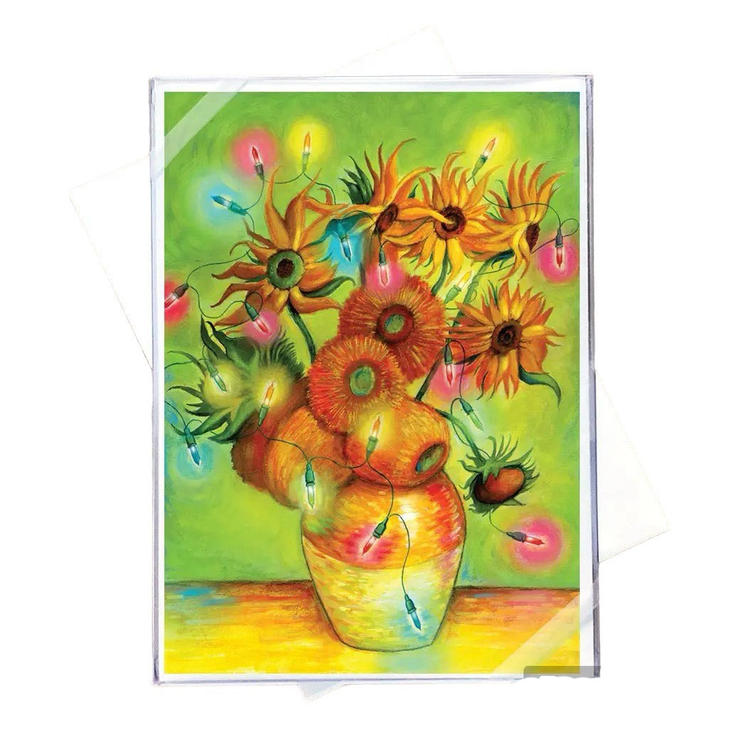 Cartes de vœux en boîte Tournesols de Van Gogh