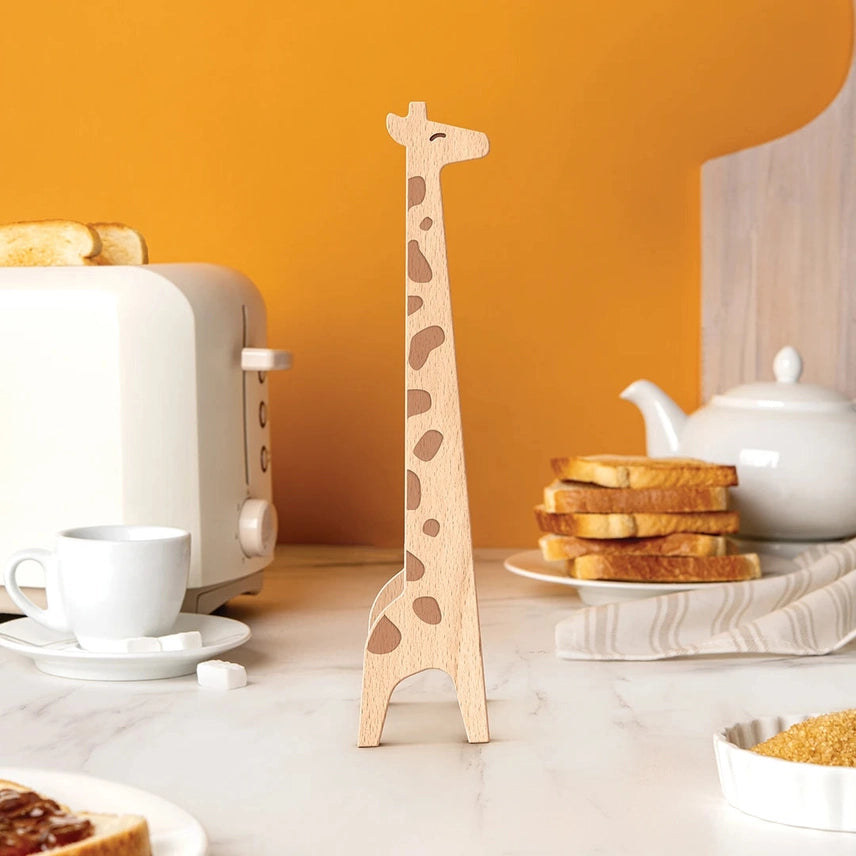 Jerry Giraffe Multipurpose Wooden Tongs
