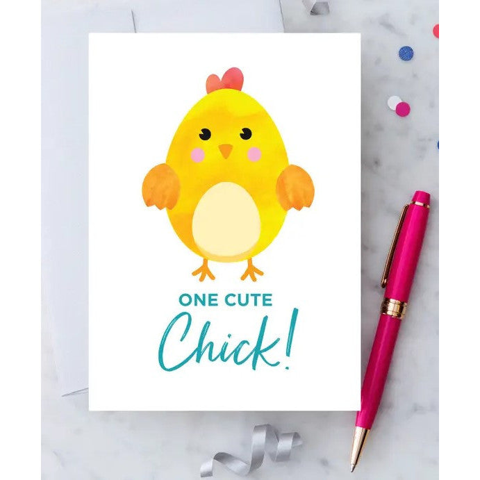 One Cute Chick Easter Greeting Card