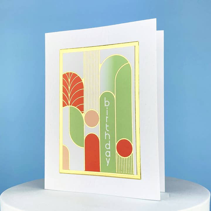 Deco Birthday Greeting Card