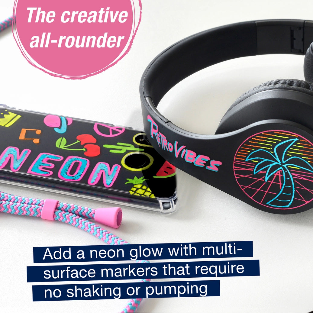 Multi-Surface Creative Markers Neon Set of 6