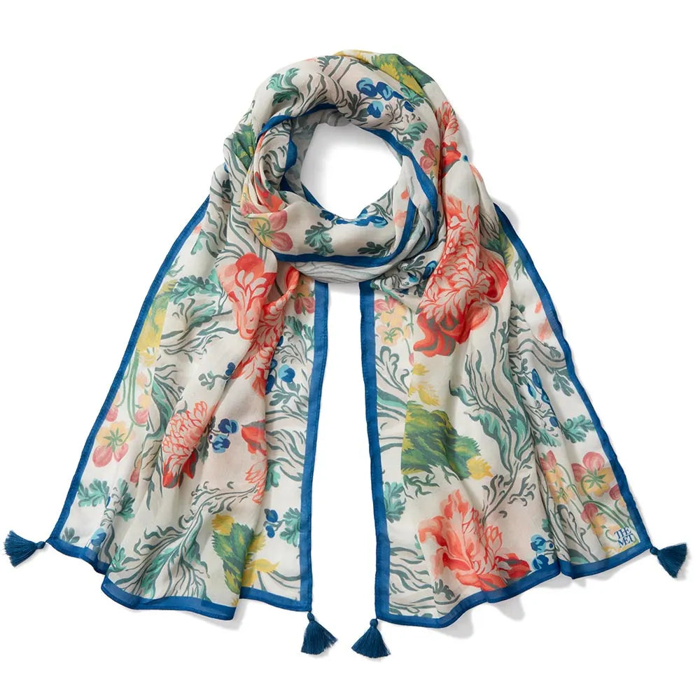 European Floral Shawl