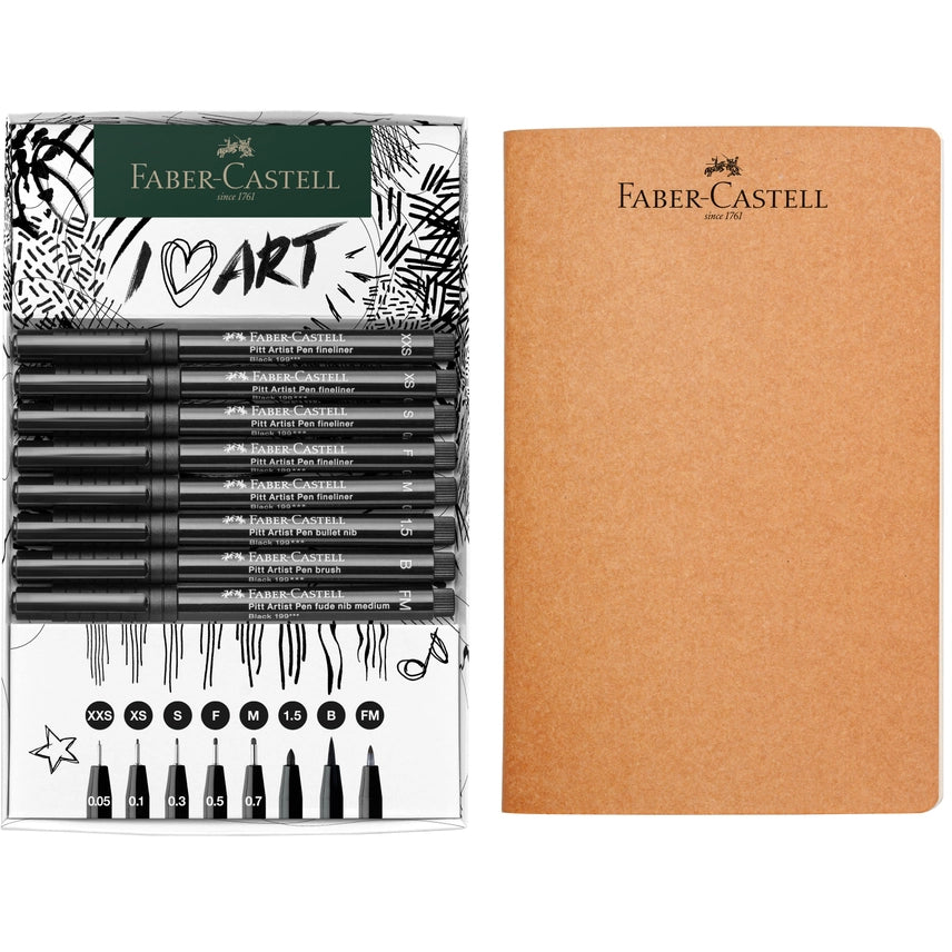 Pitt Artist Pen and Artist Sketchbook Gift Set