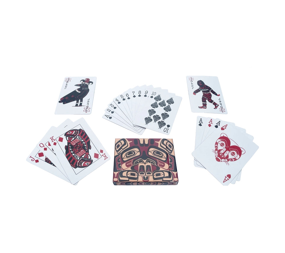 Pacific Northwest Native American Art Playing Cards