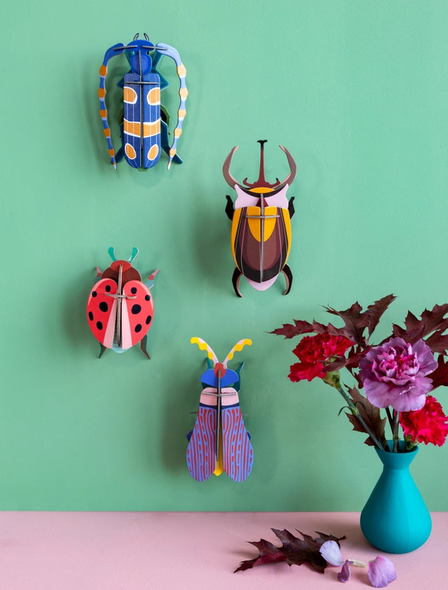 Coccinelle Rouge Beetle Wall Decoration + Construction Kit