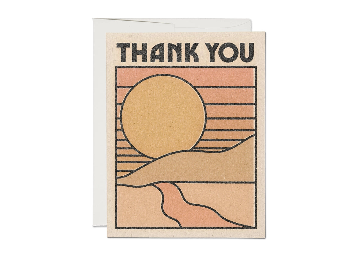 Thank You Sun Thank You Greeting Card