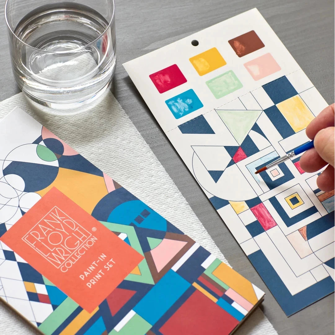 Frank Lloyd Wright Paint-In Print Set