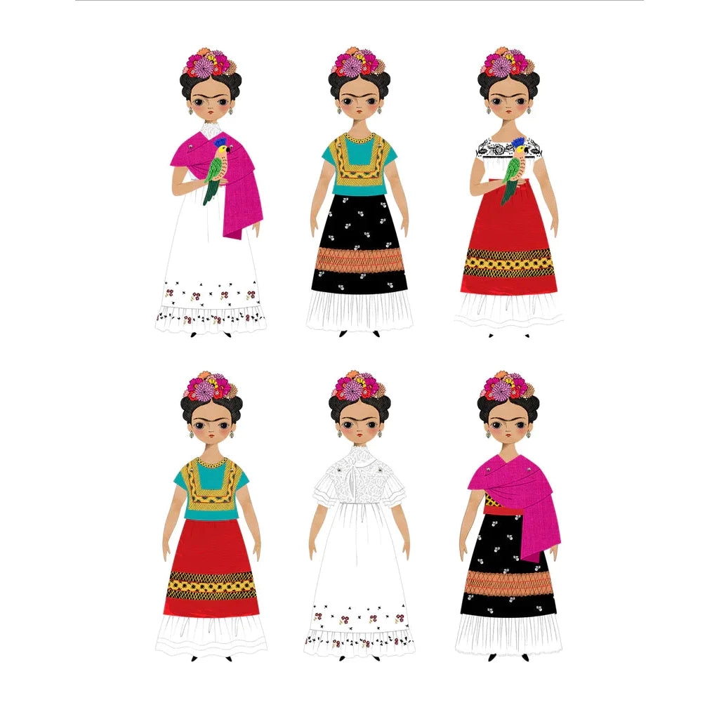 Frida Kahlo Paper Doll Kit