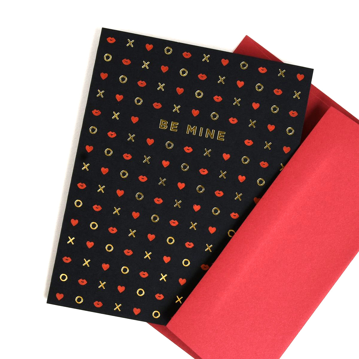 Be Mine Letterpress Greeting Card