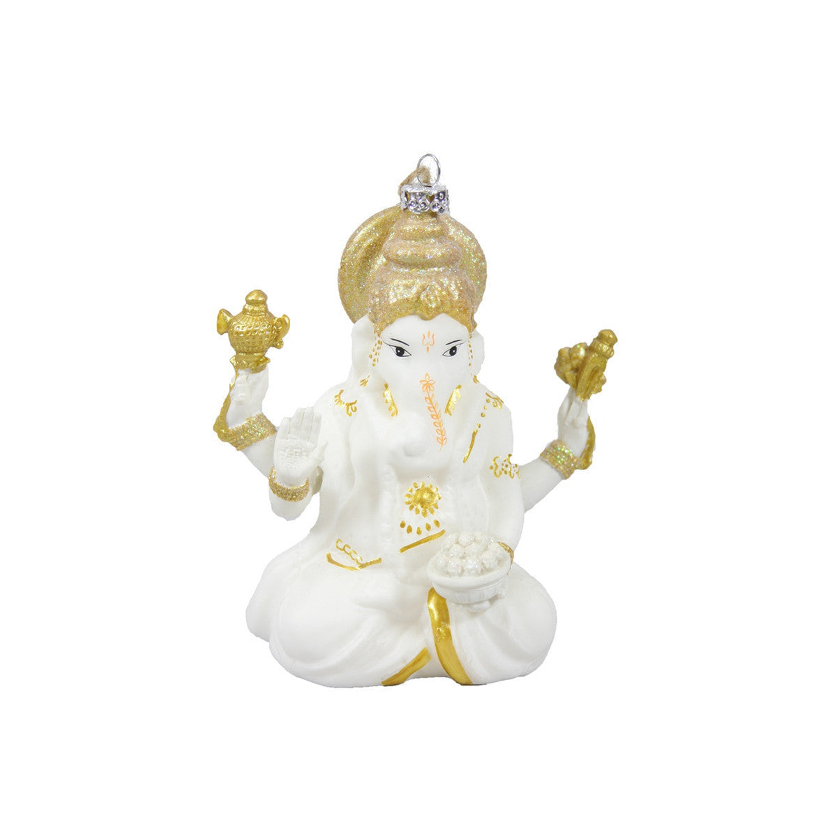 White Ganesha Ornament