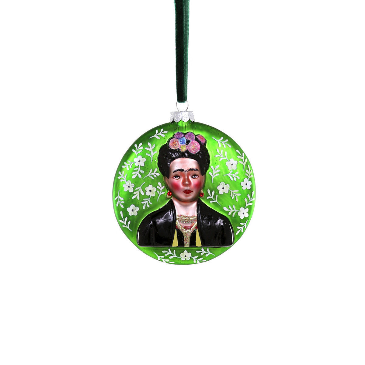 Round Floral Frida Ornament