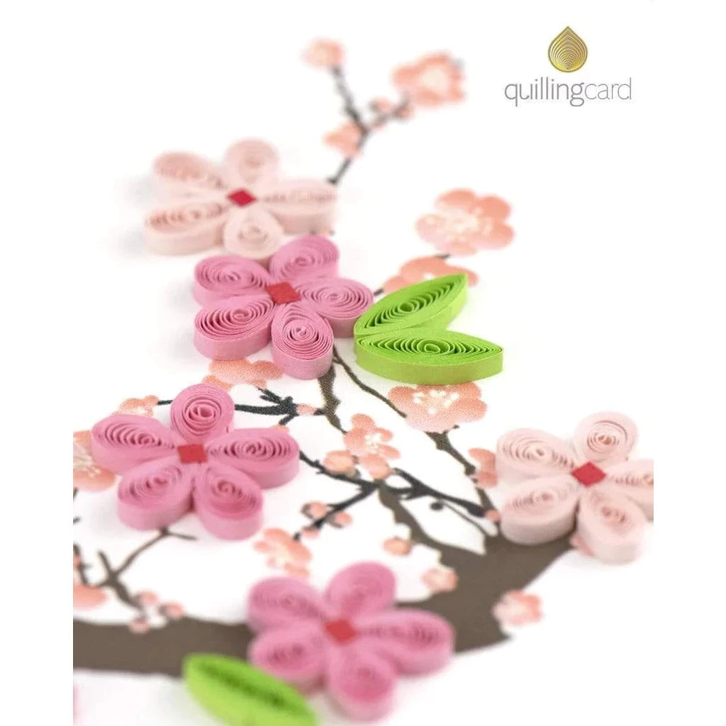 Cherry Blossom Quilling Card