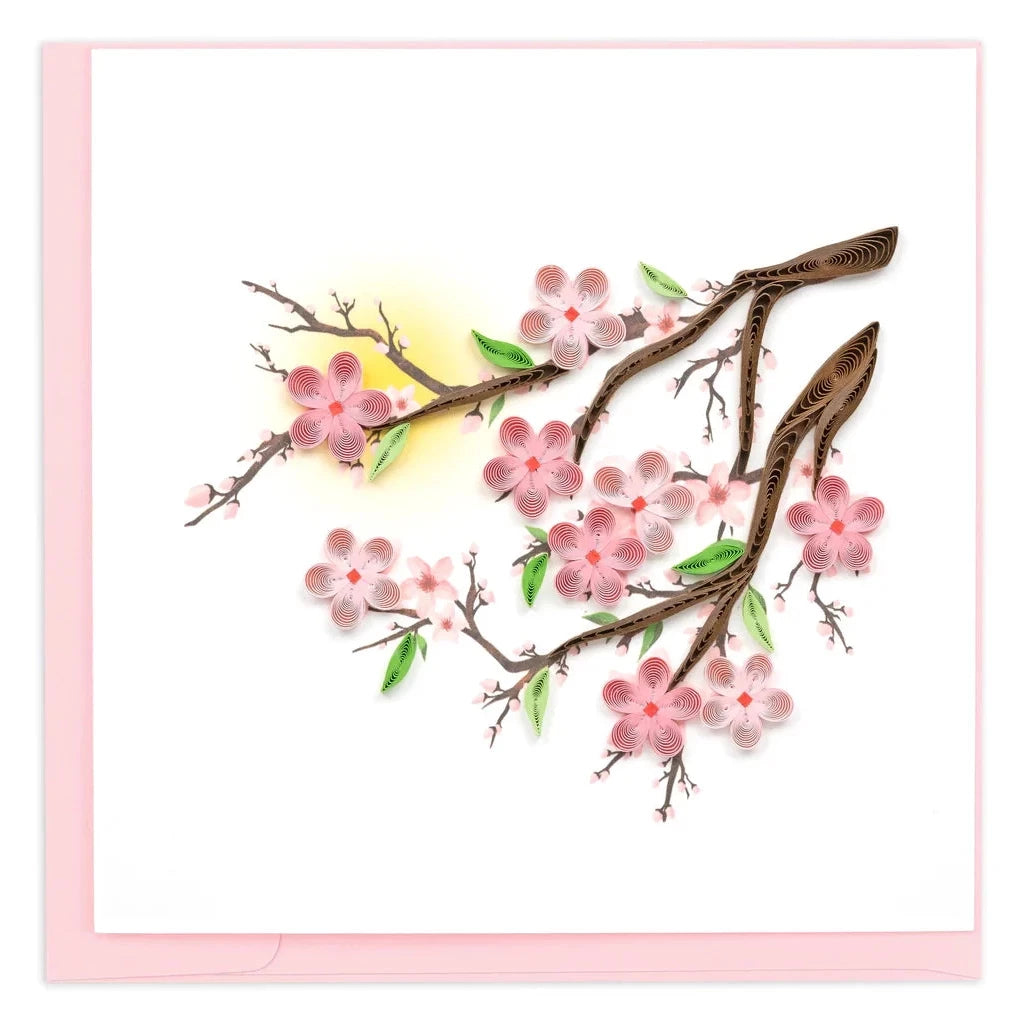 Cherry Blossom Quilling Card