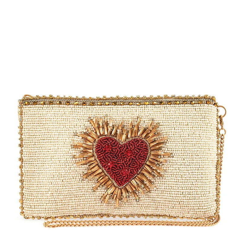 Mary Frances Heart Burst Crossbody Phone Bag