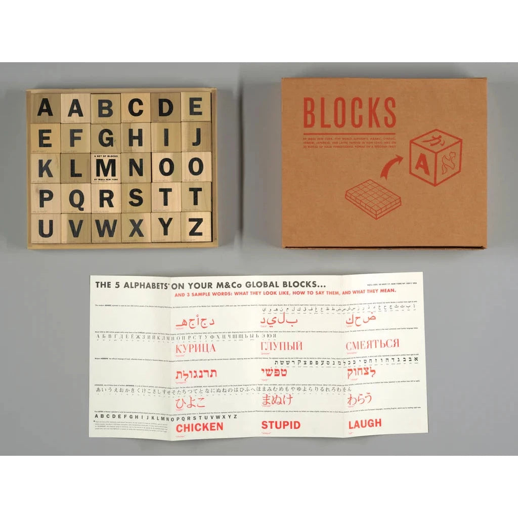 Tibor Kalman Global Alphabet Blocks