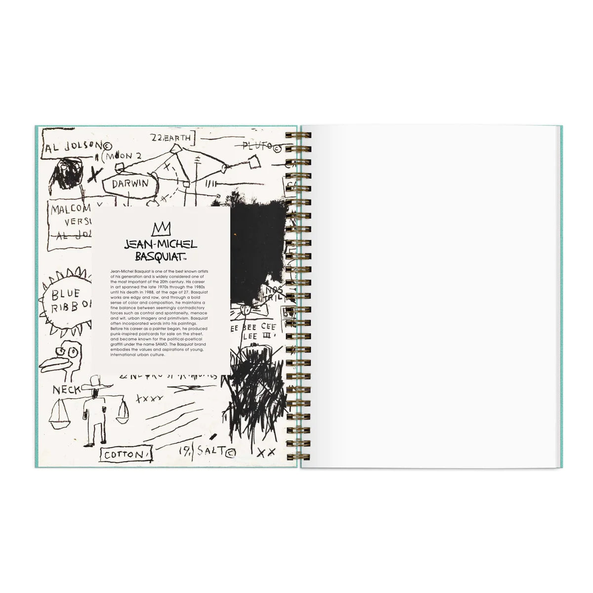 Carnet de croquis inspirant de Jean-Michel Basquiat