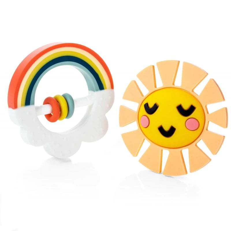 Little Rainbow + Sun Teether Toy Set