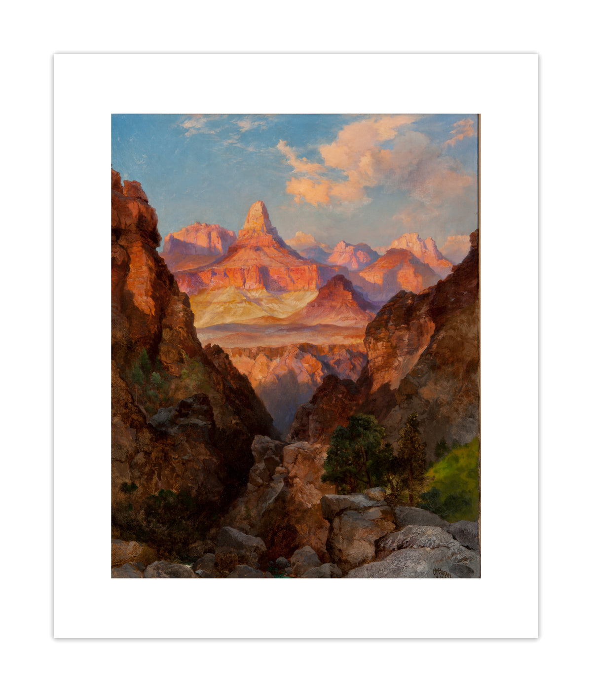 Thomas Moran &quot;Zoroaster Temple at Sunset&quot; Print