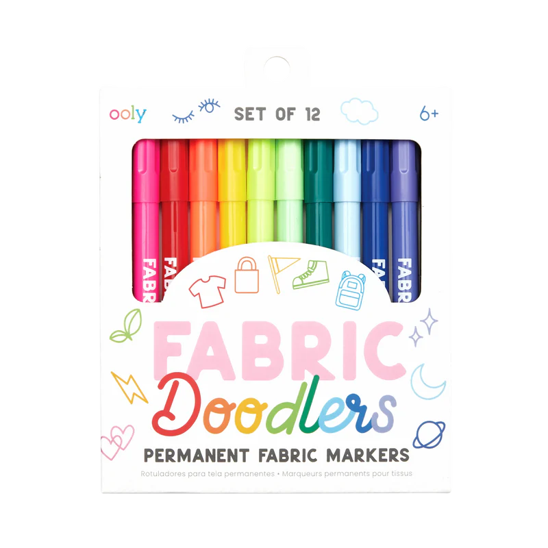 Fabric Doodlers Markers Set of 12 Phoenix Art Museum