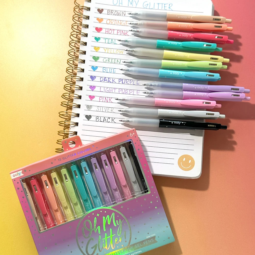 Oh My Glitter Retractable Gel Pens