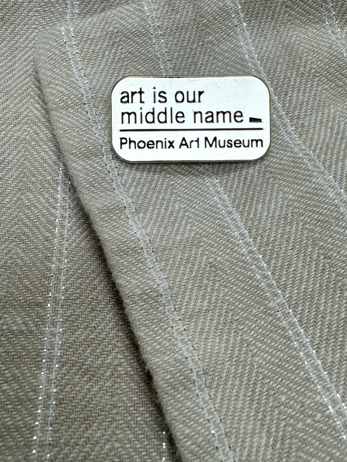 Art is Our Middle Name Pin