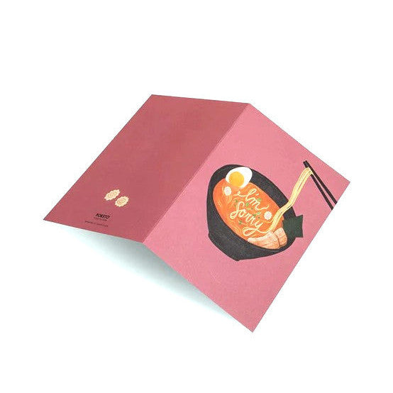 &#39;I&#39;m Sorry&#39; Ramen Greeting Card