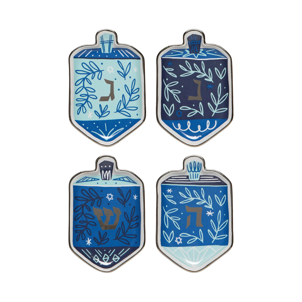 Dreidels Shaped Dipping Dish Set