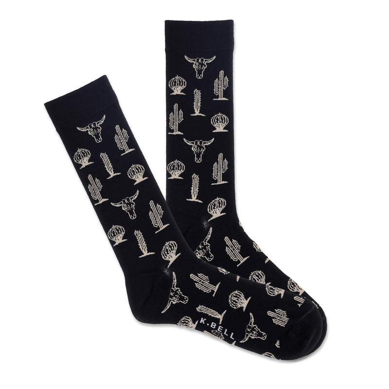 Cactus Trio + Cowhead Skull Socks