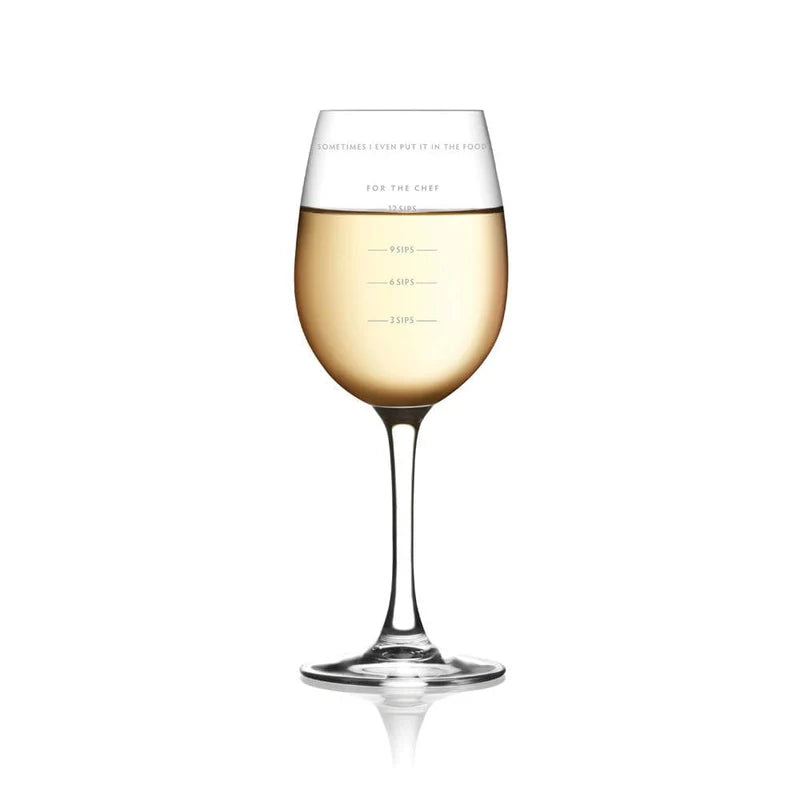 Sauced Measuring Wine Glass