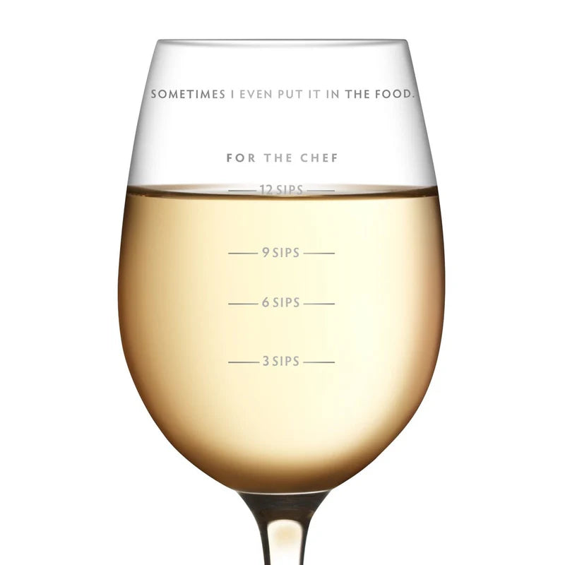 Sauced Measuring Wine Glass