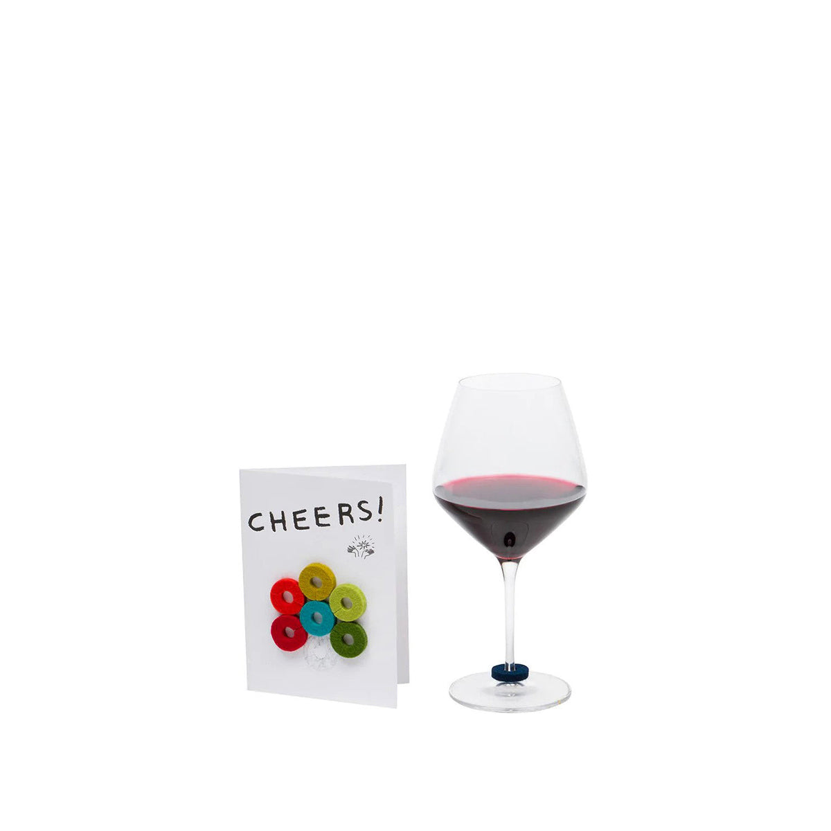 Merino Wool Felt Wine Marker Note Card