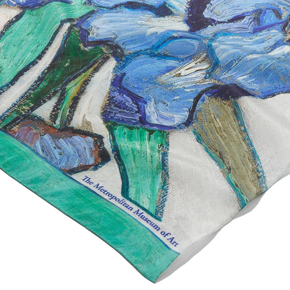 Van Gogh Irises Oblong Silk Scarf